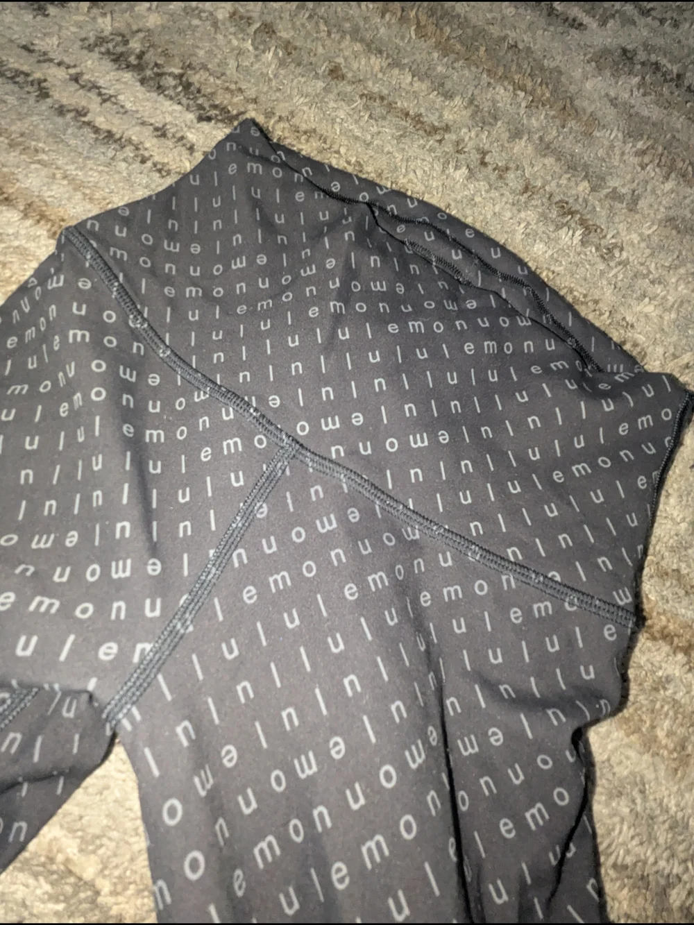 lululemon athletica Black Patterned High-Rise Leggings - Picture 3 of 6